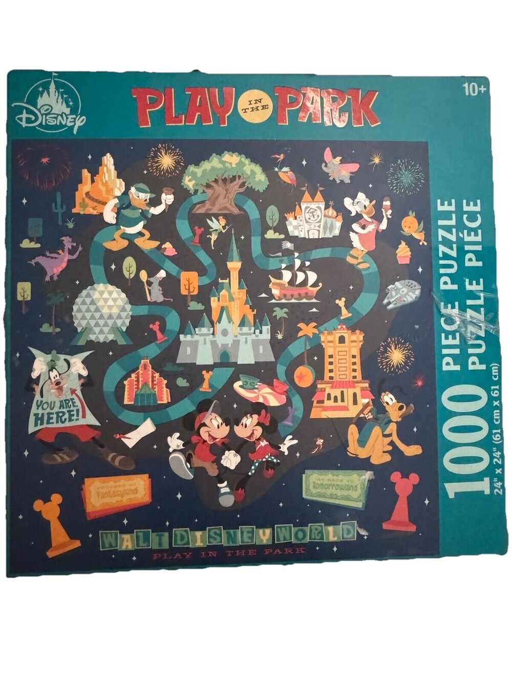 Disney Play in the Park Walt Disney World 1000 Piece Puzzle Multicolor
